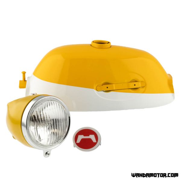 Fuel tank & head light Honda Z50A yellow/white