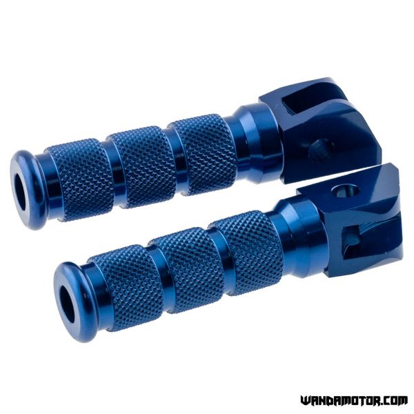 Foot pegs Derbi Senda blue