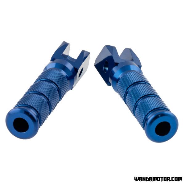 Foot pegs Derbi Senda blue-2