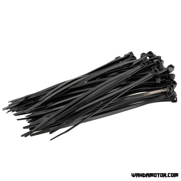 Cable tie black 200mm 100pcs