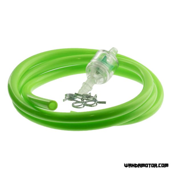 Fuel line green with filter