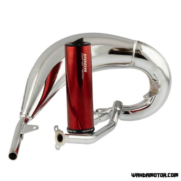 Exhaust Voca Cross chromed 50/70cc Beta RR red