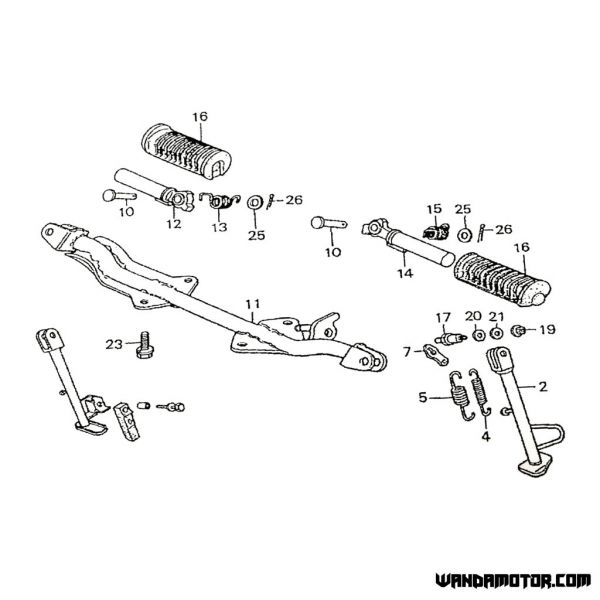 #26 Z50 footrest safety pin-2