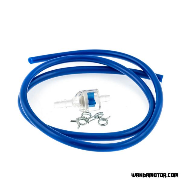Fuel line blue with filter-1