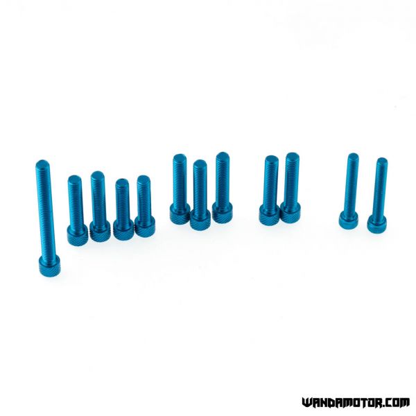 Crankcase bolts Minarelli AM6 blue-2