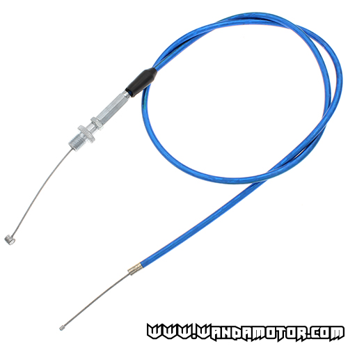 Throttle cable universal blue