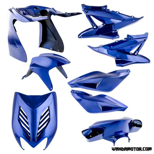 Plastic set Yamaha Aerox glossy blue 8-parts-1