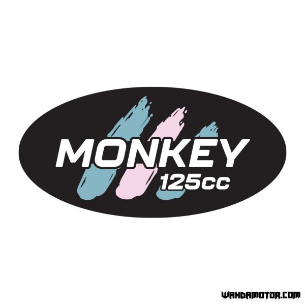 Side cover sticker Monkey [Monkey 125cc] blue-pink Std-1